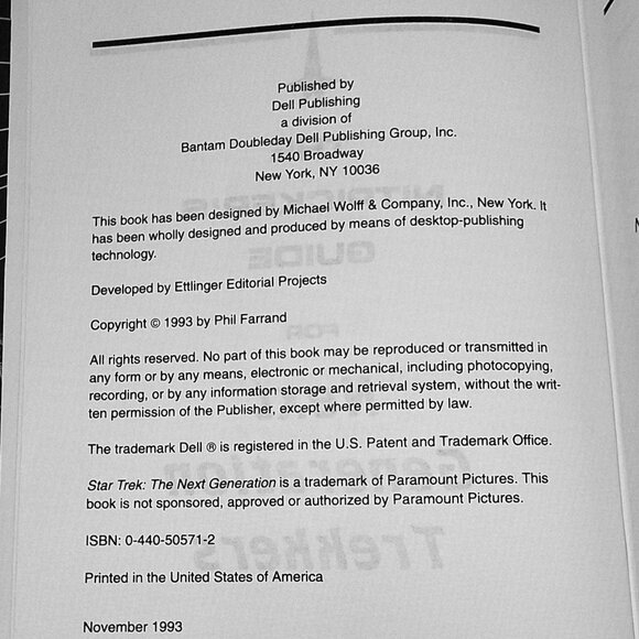 Nitpickers Guide Trekkers / Next Gen Star Trek HC 3 Books Phil Farrand Bonus - Picture 5 of 10